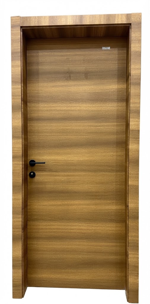 PVC DOOR TN-1009 80*200 W.ARCHITRAVE+HINGE