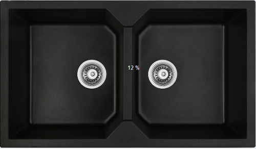 SINK HB8122 - 8650DB BLACK 86*50CM