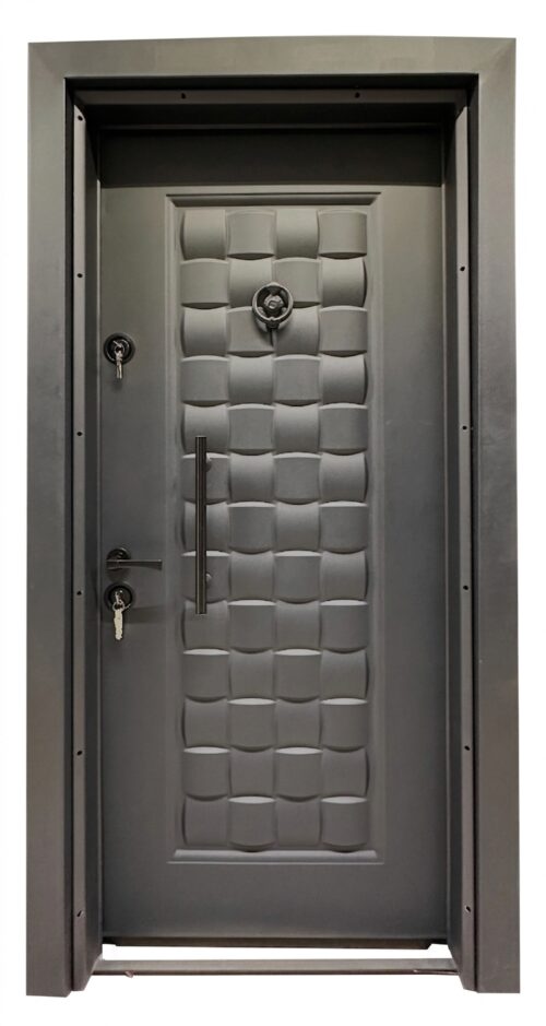STEEL DOOR M-101 90*200CM RIGHT BLACK