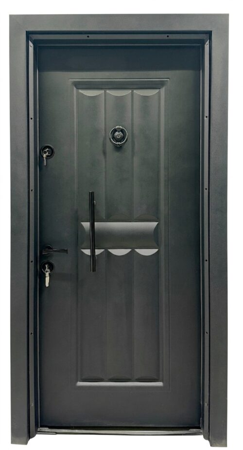 STEEL DOOR M-106 90*200 RIGHT BLACK