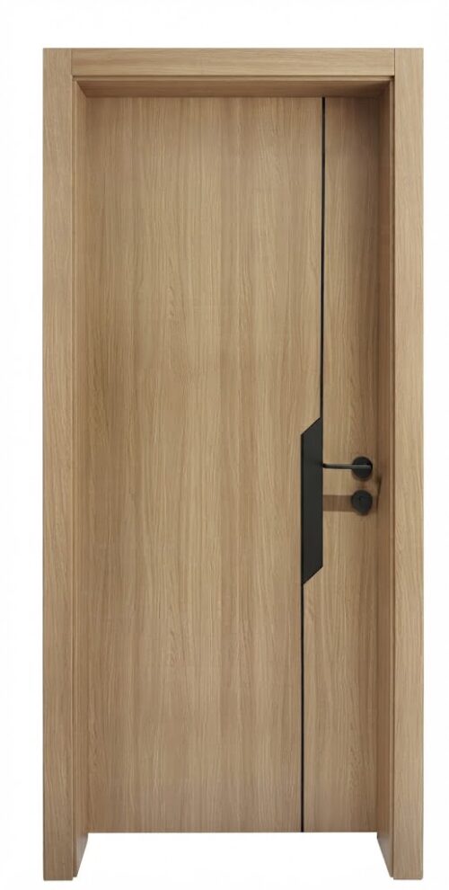 PVC DOOR TN-1021 80*200 W.ARCHITRAVE +HINGE+LOCK ( Fully Waterproof)