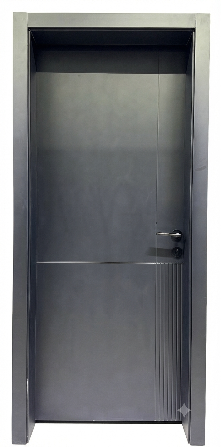 PVC DOOR TN-1200 80*200 W.ARCHITRAVE +HINGE+LOCK